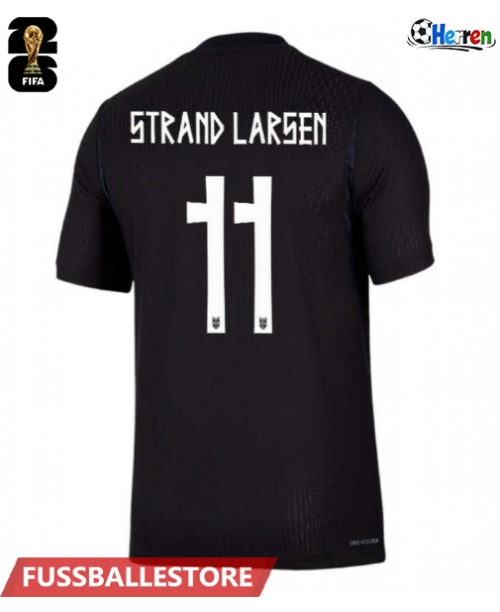 Günstige Norwegen Jorgen Strand Larsen #11 Auswärtstrikot WM 2026 Kurzarm